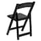 Flash Furniture Folding Chair, Wood, Black XF-2902-BK-WOOD-GG - alternate 8